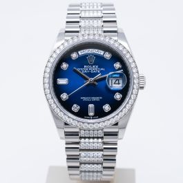Blue presidential rolex on sale