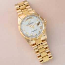 Buy Genuine Used Rolex Day Date 36 18308 Watch Mother of Pearl Dial SKU 10405