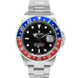 ●2MCH Buy Genuine Used Rolex GMT-Master II 16710 Watch - Black
