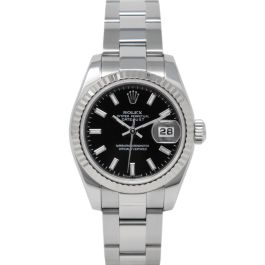 Buy Genuine Used Rolex Lady-Datejust 26 179174 Watch - Black Buy Genuine Used Rolex Lady-Datejust 26 179174 Watch - Black
