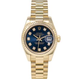 Rolex on sale women blue