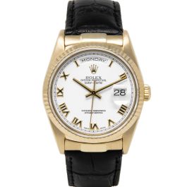 Rolex 18238 white dial top
