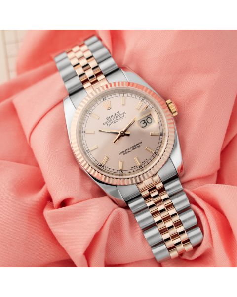 Rolex Datejust 36, 116231, Steel & Gold, Sundust Dial, Jubilee Bracelet