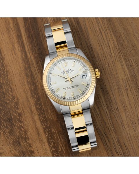 Rolex Datejust 31 178273, Steel & Gold, Silver Dial, Oyster Bracelet