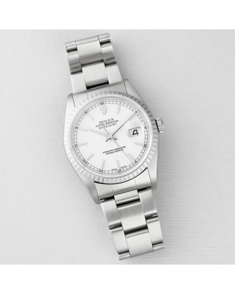 Rolex Datejust 36, 16220, Steel, White Dial, Oyster Bracelet, Renewed