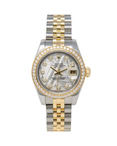 Rolex Lady-Datejust 179383 Wristwatch, Jubilee Bracelet, Meteorite Diamond Dial, Diamond Bezel
