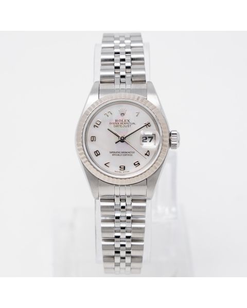 Rolex Lady-Datejust 26 79174 Wristwatch, MOP Arabic, Jubilee Bracelet, & Fluted Bezel