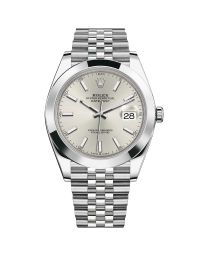 Rolex Datejust 41 126300 Wristwatch Jubilee Bracelet Silver Dial Domed Bezel