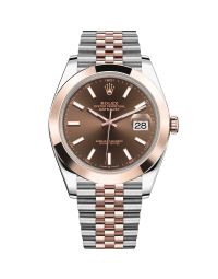 Rolex Datejust 41 126301 Wristwatch Jubilee Bracelet Chocolate Dial Domed Bezel