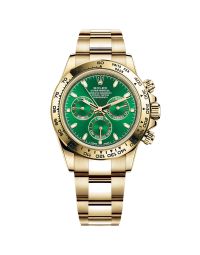 New Rolex Cosmograph Daytona 116508 Wristwatch, Oyster Bracelet, Bright Green Dial, Tachymeter Bezel