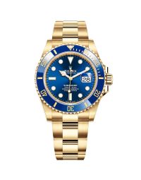 Role Submariner Date 126618LB Wristwatch, Oyster Bracelet, Royal Blue Dial, Blue Bezel