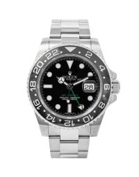 Rolex GMT-Master II 116710LN Wristwatch, Oyster Bracelet, Black Index Dial, Bi-Directional 24-Hour Bezel