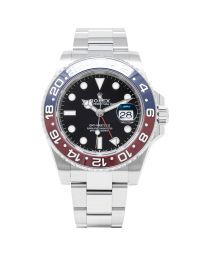 Rolex GMT-Master II 126710BLRO Wristwatch, Oyster Bracelet, Black Dial, "Pepsi" Rotatable Bezel