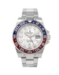 Rolex Men's GMT-Master II 126719BLRO Wristwatch. Oyster Bracelet, Meteorite Dial, Pepsi Bezel