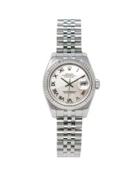 Rolex Lady-Datejust, Mother of Pearl Roman Face, Steel & White Gold, 179174