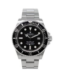 Rolex Sea-Dweller 116600 Wristwatch, Oyster Bracelet, Black Dial, Black 60-Minute Rotatable Bezel