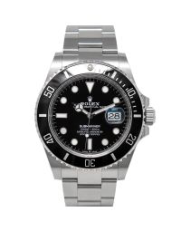 Rolex Submariner Date 126610 Wristwatch, Oyster Bracelet, Black Dial, 60-Minute Bi-Directional Bezel