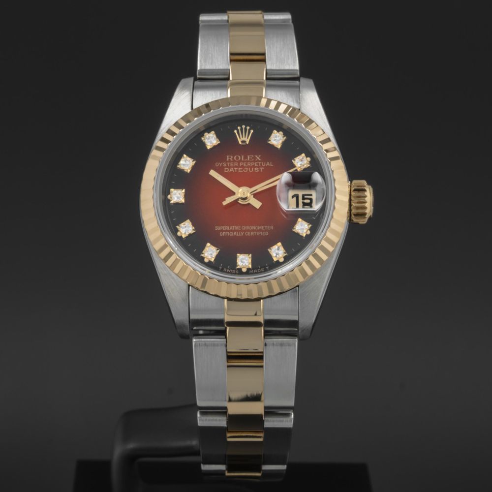 Buy Genuine Rolex Lady-Datejust 26 69173 - Red Vignette, Oyster