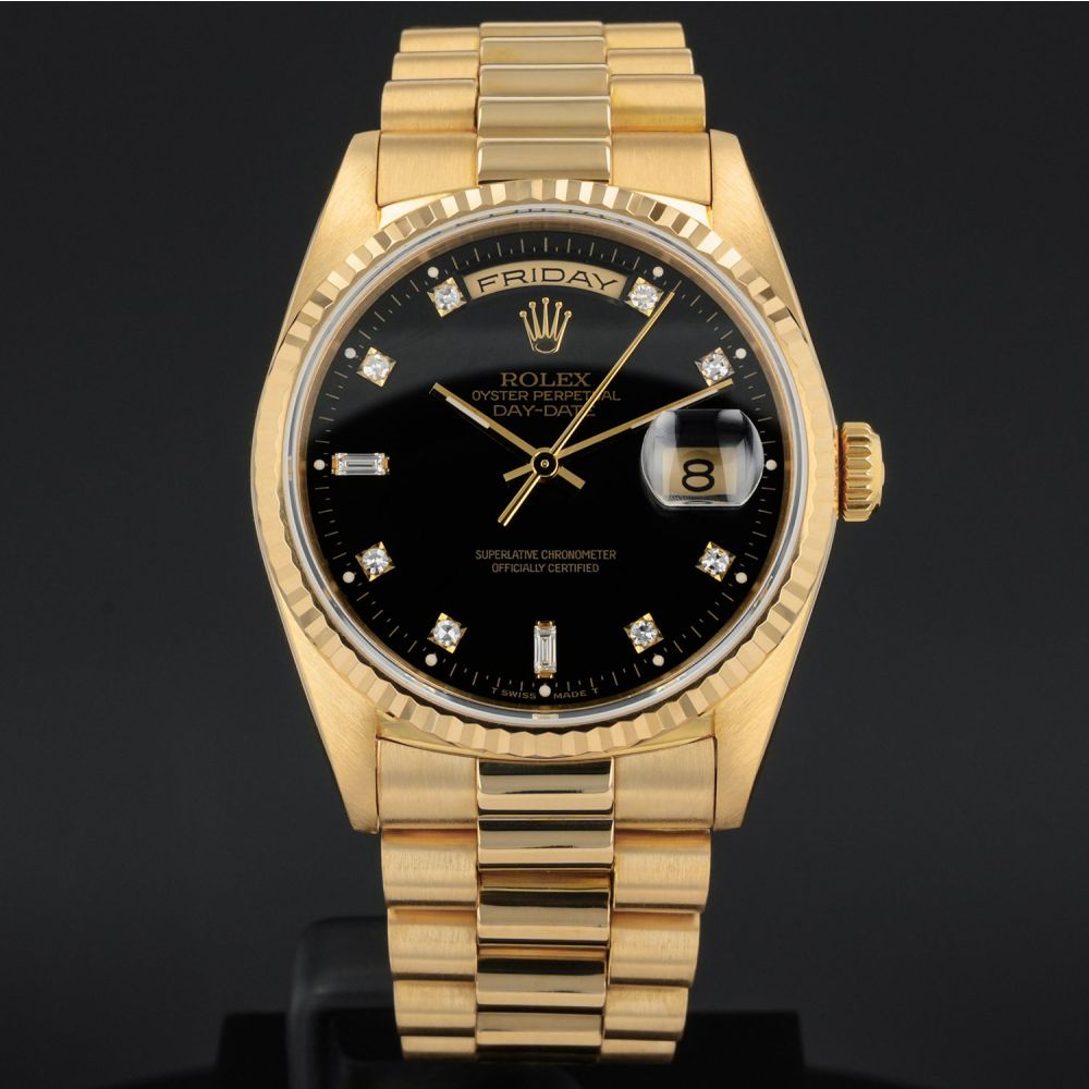Buy Genuine Used Day-Date 36 18238 Watch - Black Dial | SKU 10463
