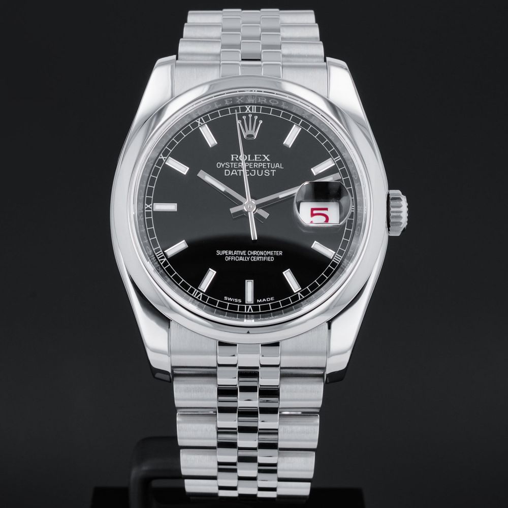 Buy Genuine Used Datejust 36 116200 Watch - Black Dial | SKU 4260