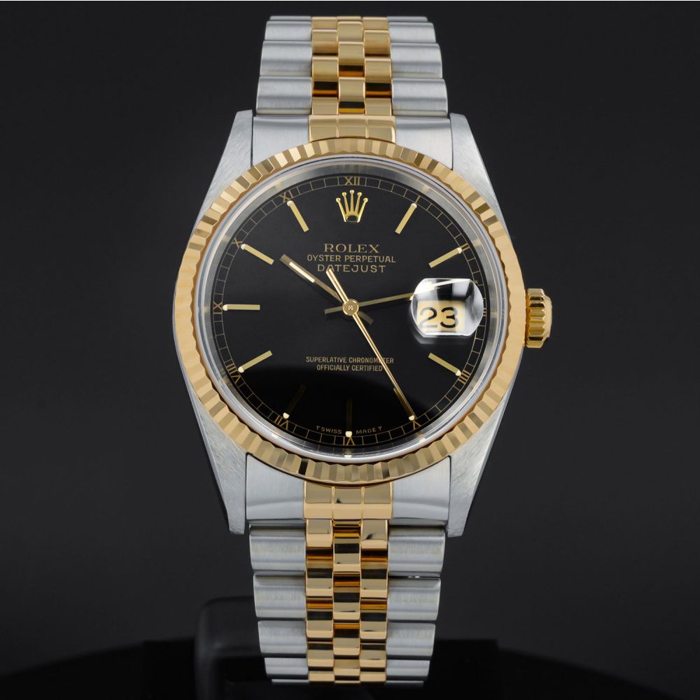 Buy Genuine Used Datejust 36 16233 Watch - Black Dial | SKU 1581