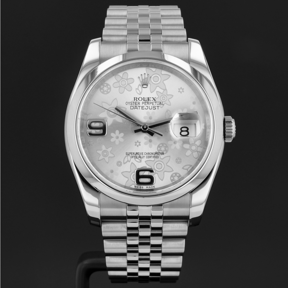Buy Genuine Used Datejust 36 116200 Watch - Silver Floral Dial