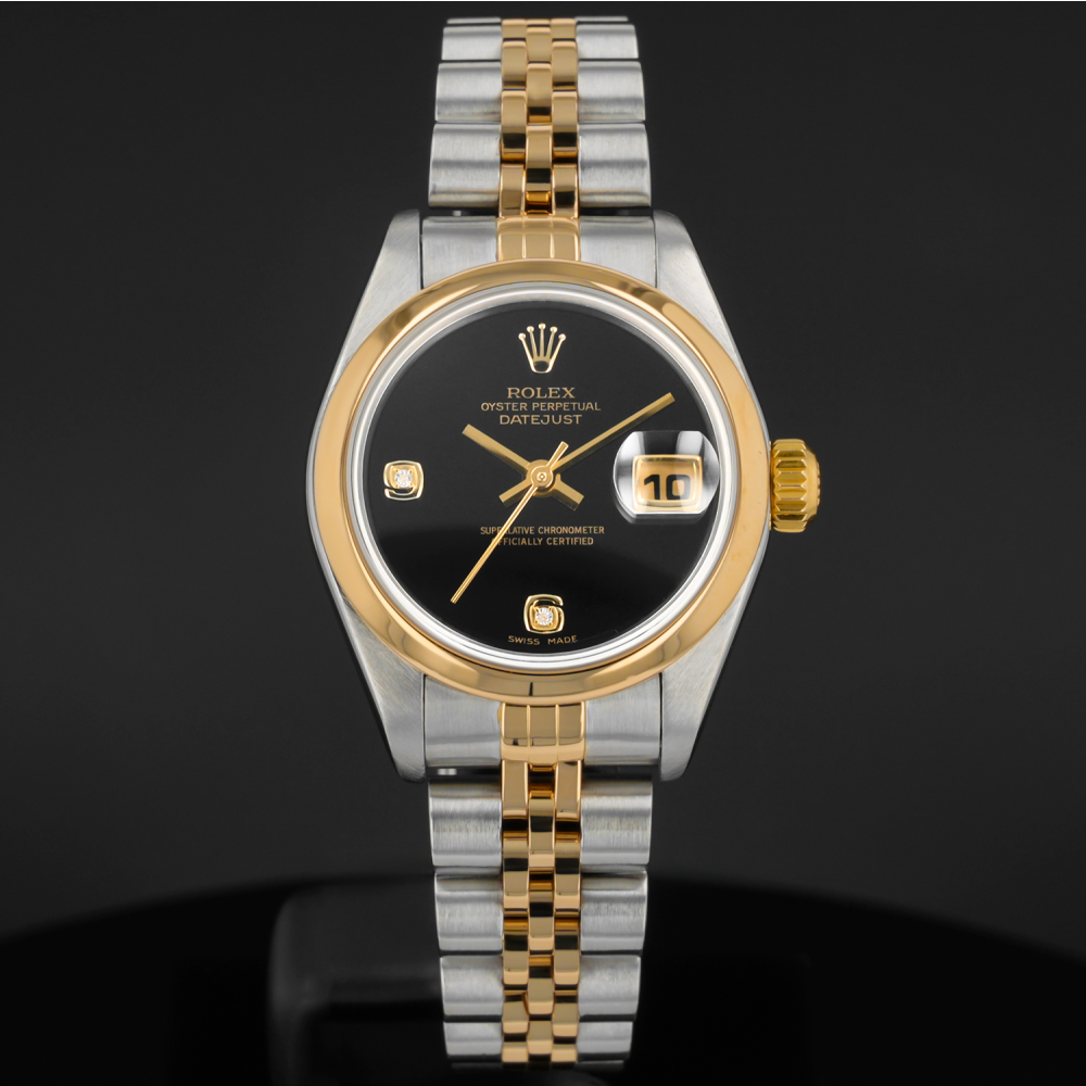 ブラックレディー Buy Genuine Used Lady-Datejust 26 79163 Watch - Black Onyx Dial