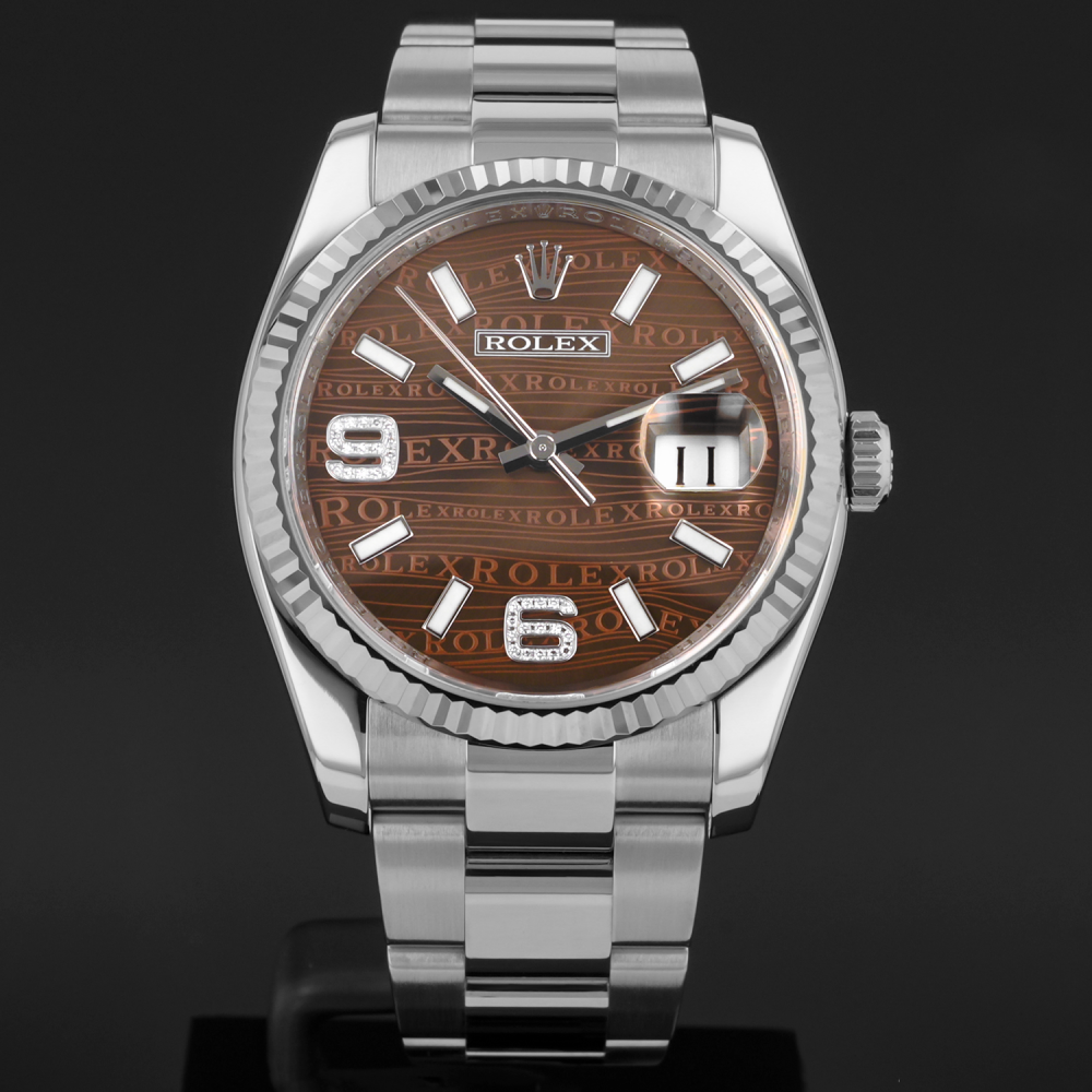 ダークブラウン36 Buy Genuine Rolex Datejust 36 116234 - Bronze Waves, Oyster | SKU 5635