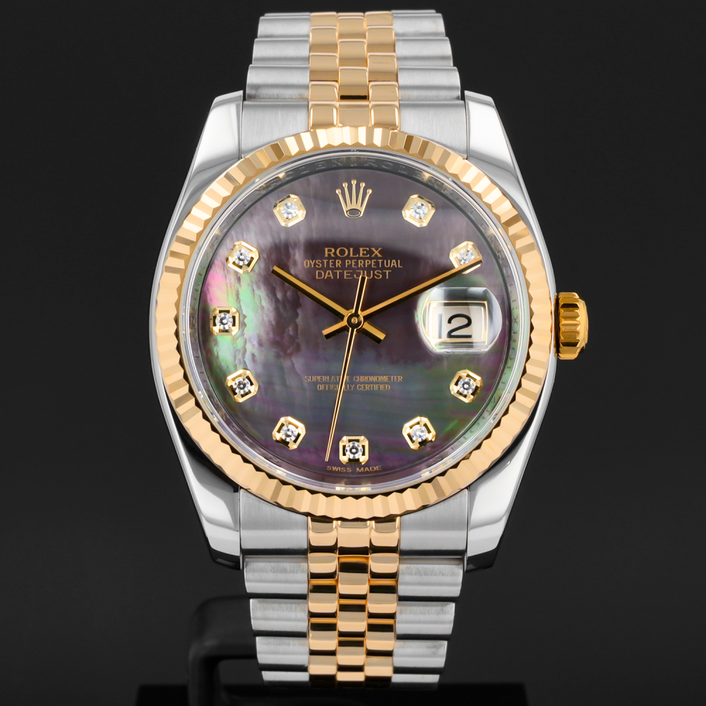 Rolex純正　116233 Buy Genuine Rolex Datejust 36 116233 - Black Mother of Pearl
