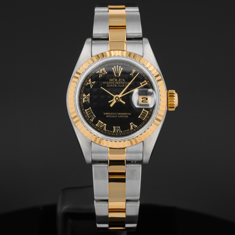 Buy Genuine Rolex Lady-Datejust 26 79173 - Black Pyramid, Oyster