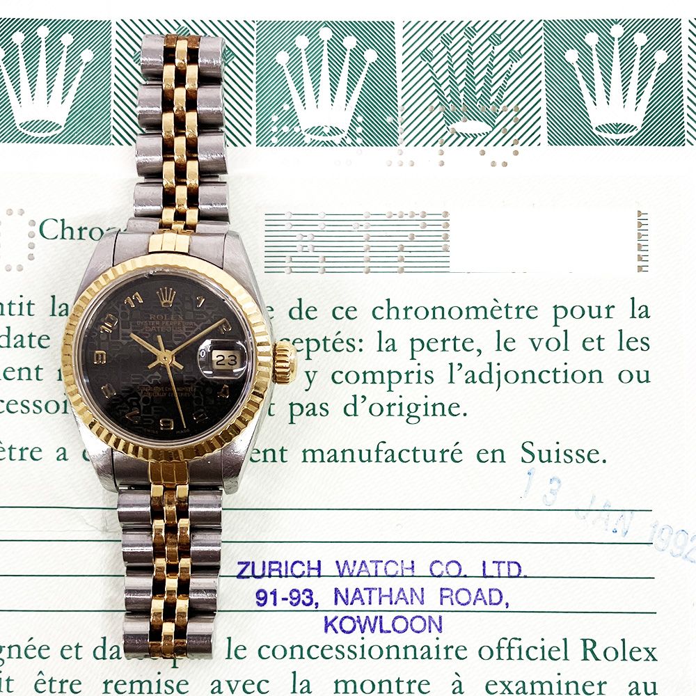 Buy Genuine Used Lady-Datejust 26 69173 Watch - Black Jubilee Dial