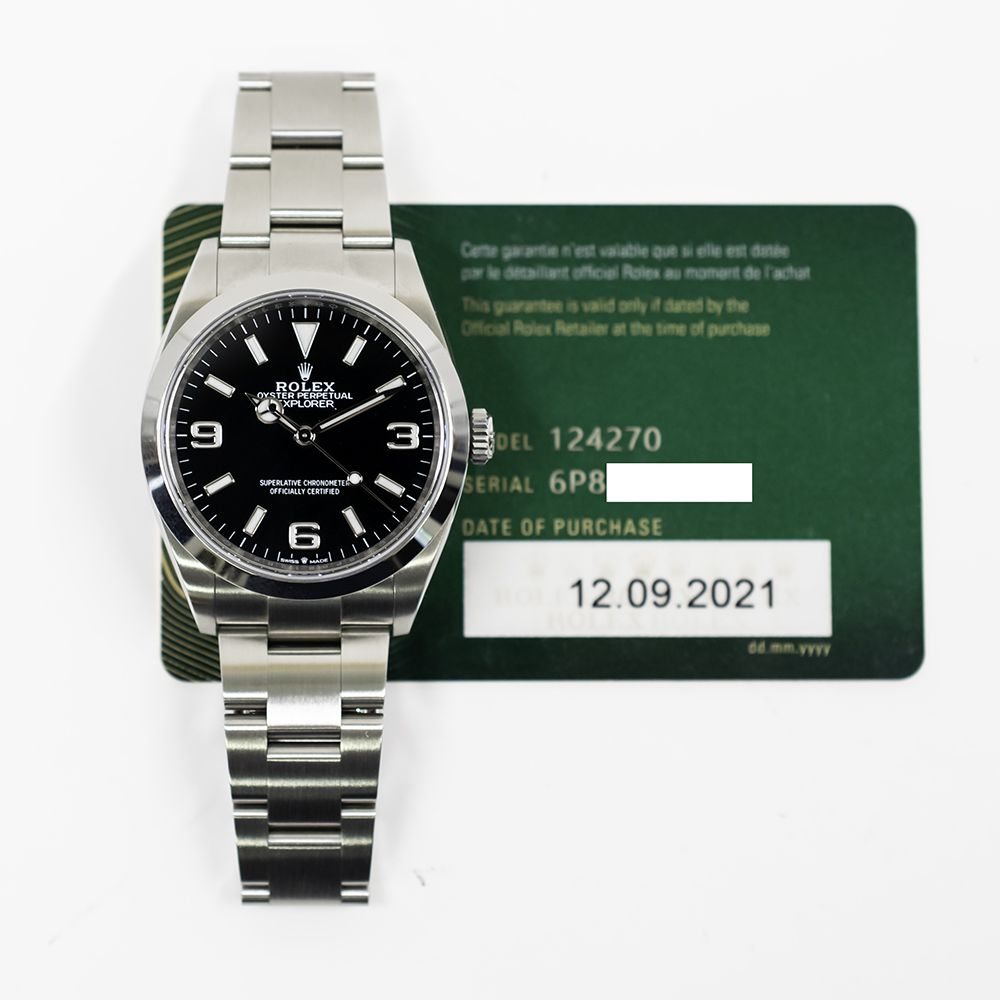 Buy Genuine Used Explorer 124270 Watch - Black Dial | SKU 11682