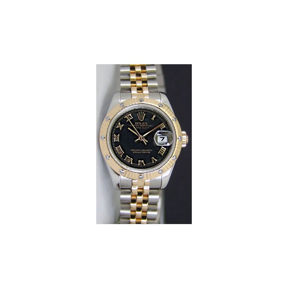 Buy Genuine Used Lady-Datejust 26 179313 Watch - Black Pyramid