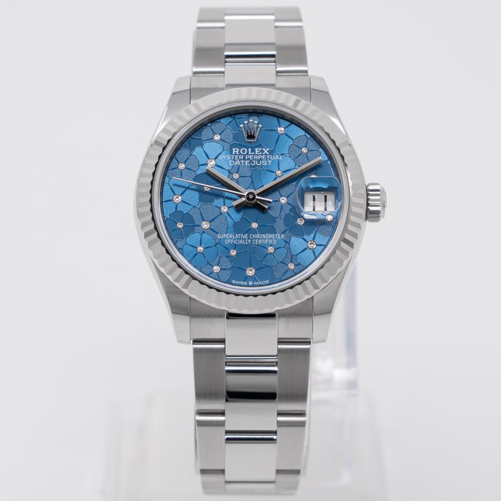 Buy Genuine Rolex Datejust 31 278274 - Azzurro Blue Floral Motif