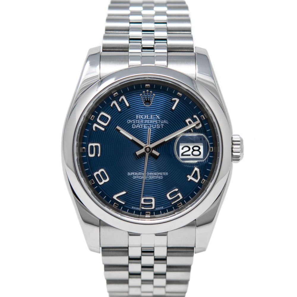 Buy Genuine Used Datejust 36 116200 Watch - Blue Concentric Dial