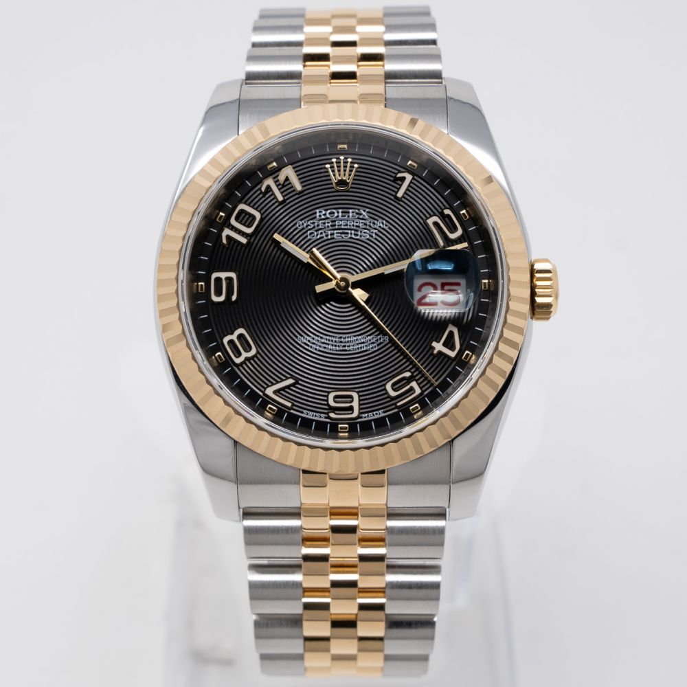 Buy Genuine Rolex Datejust 36 116233 - Black Concentric, Jubilee