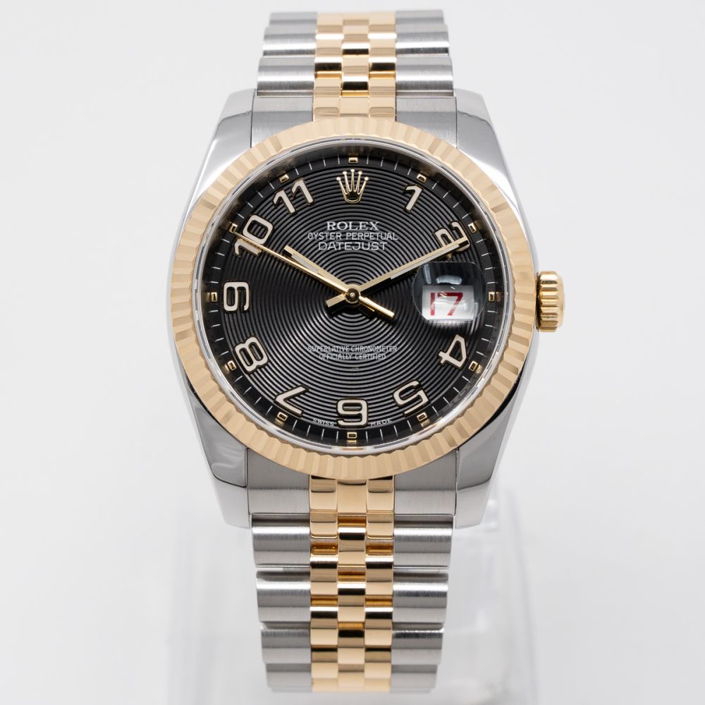 Buy Genuine Rolex Datejust 36 116233 - Black Concentric, Jubilee