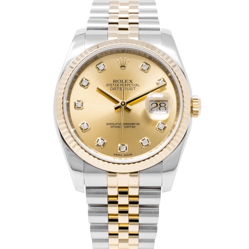 Buy Genuine Rolex Datejust 36 116233 - Champagne, Jubilee | SKU 1570