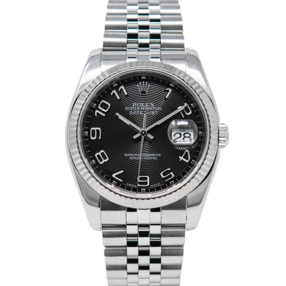 Buy Genuine Rolex Datejust 36 116234 - Black Concentric, Jubilee