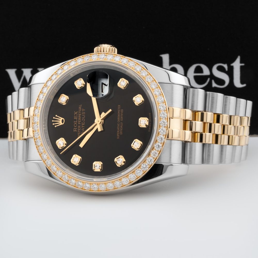 Buy Genuine Used Datejust 36 116243 Watch - Black Dial | SKU 5141