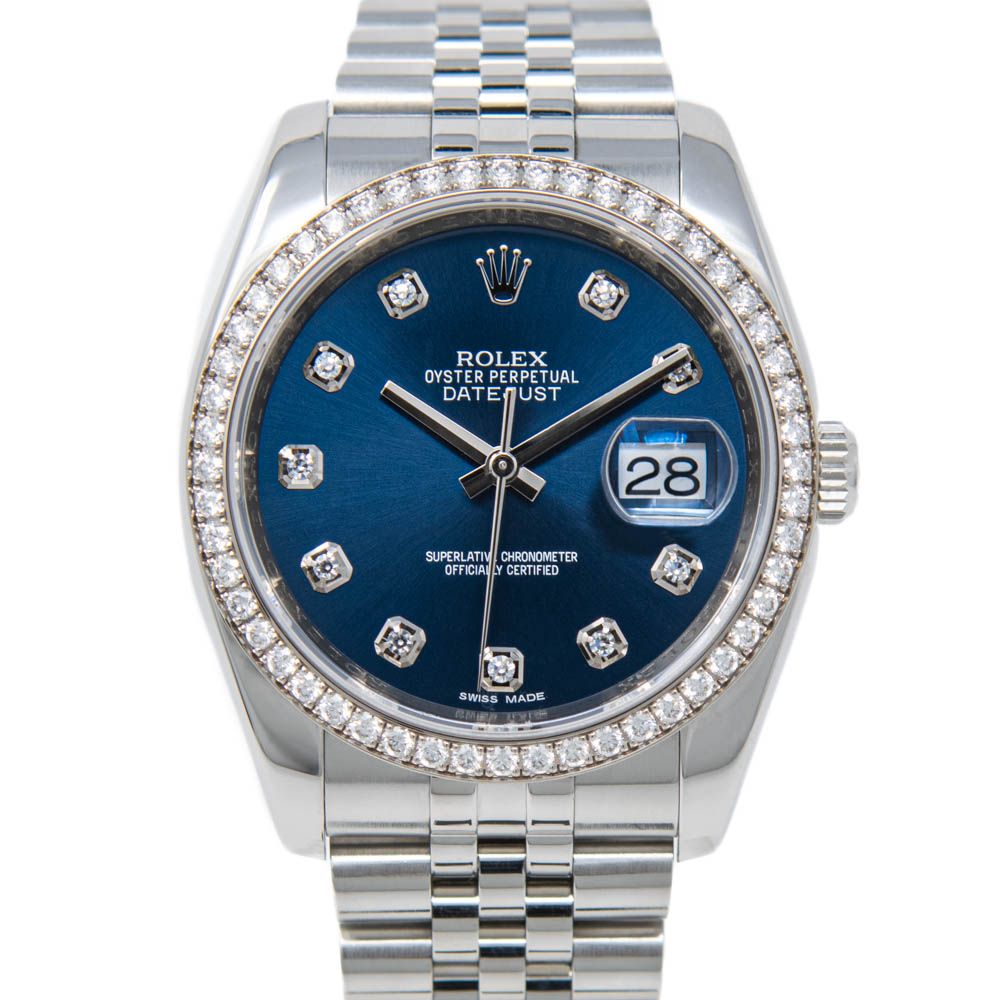 Buy Genuine Used Datejust 36 116244 Watch - Blue Dial | SKU 4552