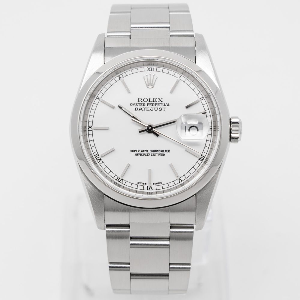 Buy Genuine Used Datejust 36 16200 Watch - White Dial | SKU 9344