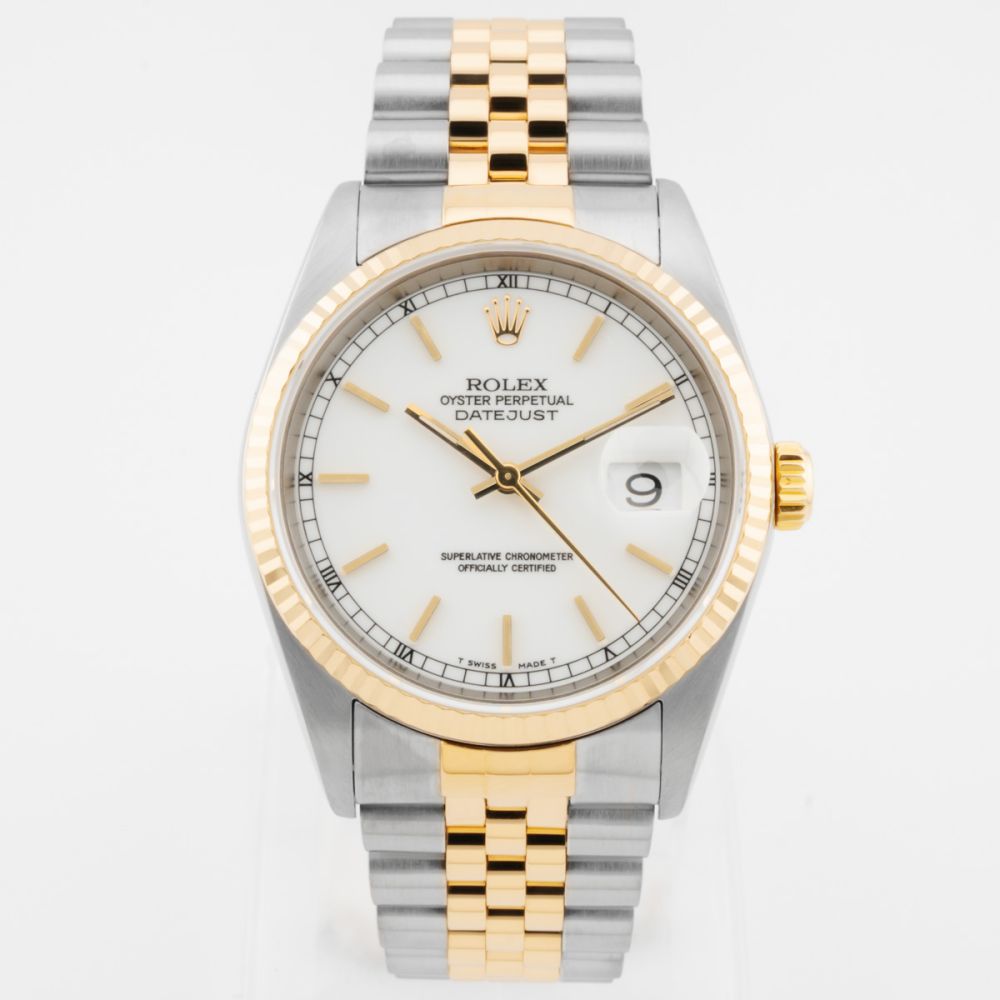 Buy Genuine Rolex Datejust 36 16233 - White, Jubilee | SKU 11982