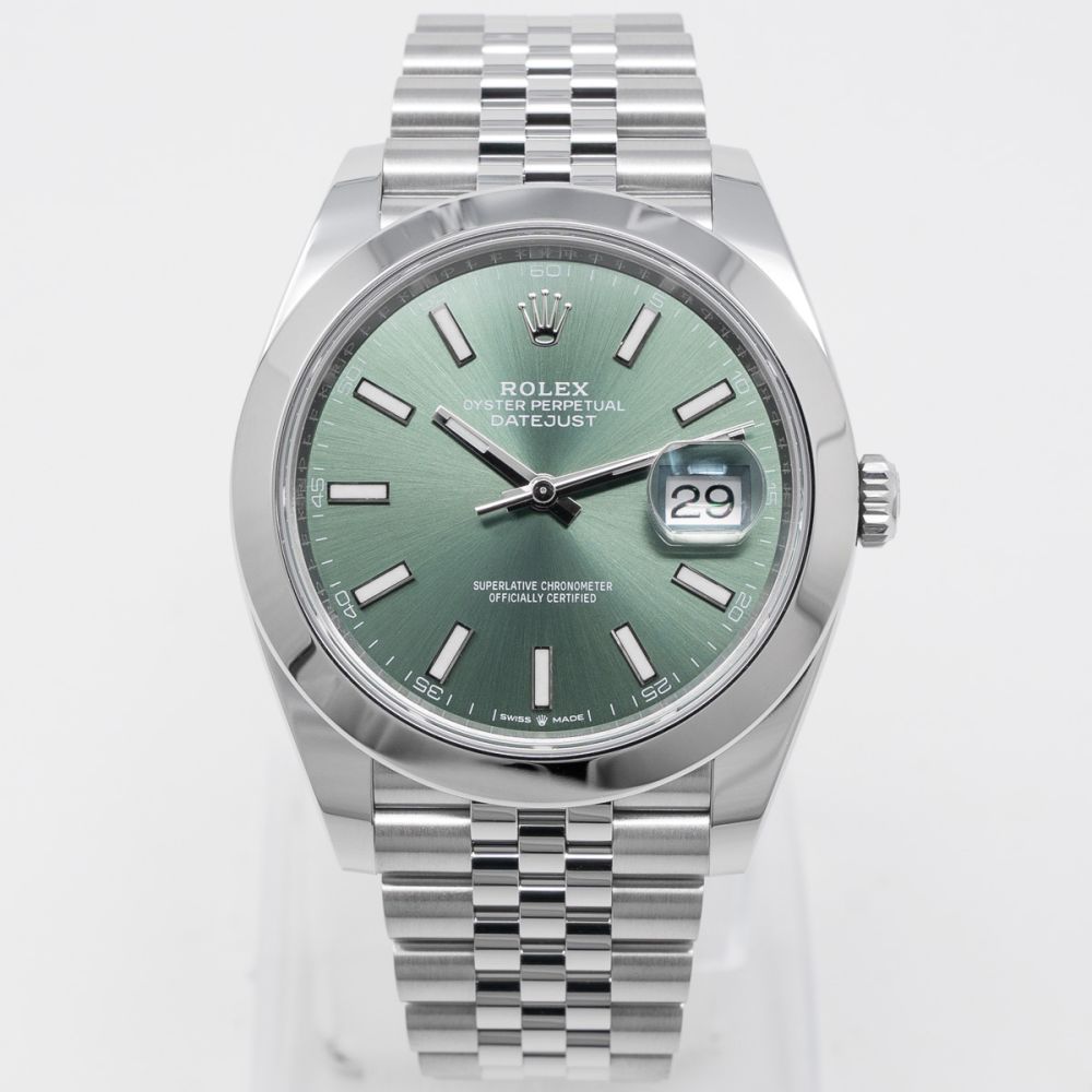 Buy Genuine Used Datejust 41 126300 Watch - Mint Green Dial | SKU 9612
