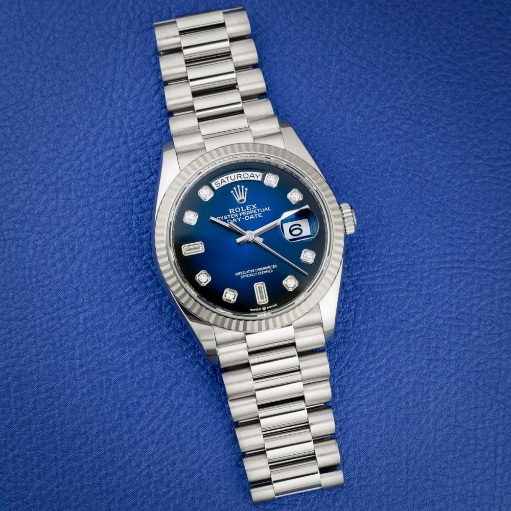 【未使用】STARBOARD 2017 POLO BLADE BLUE Buy Genuine Used Day-Date 36 128239 Watch - Blue Ombré Dial | SKU 6200