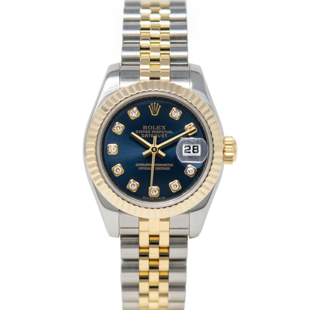 Buy Genuine Used Lady-Datejust 26 179173 Watch - Blue Dial | SKU 5287