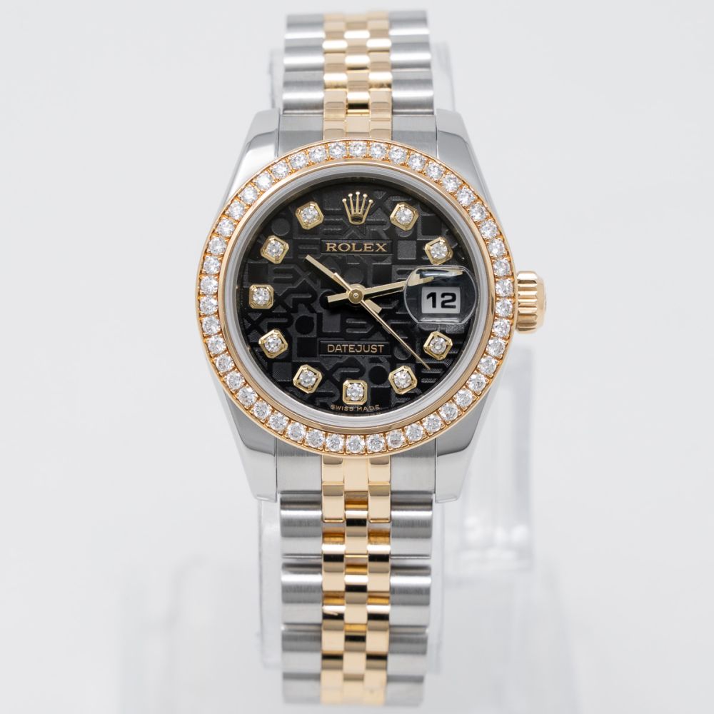Buy Genuine Used Lady-Datejust 26 179383 Watch - Black Jubilee