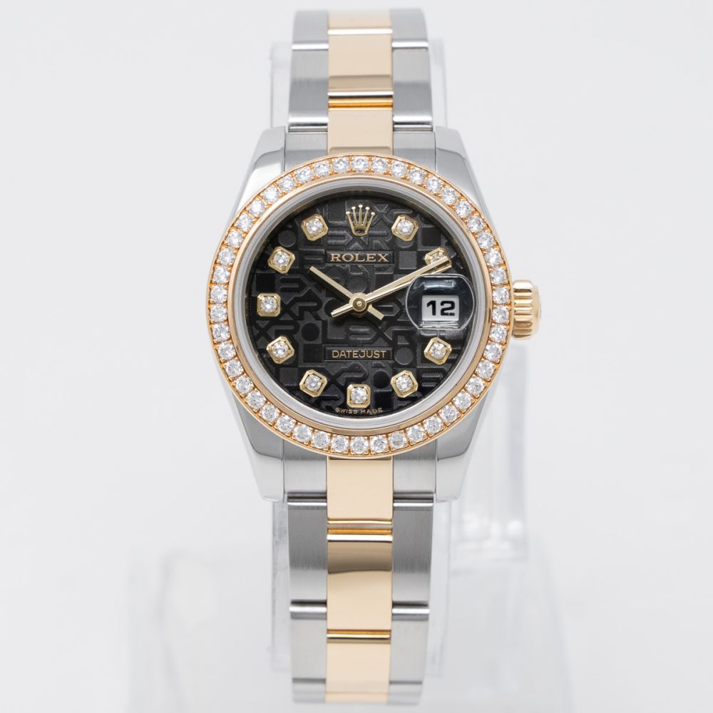 Xページ Buy Genuine Rolex Lady-Datejust 26 179383 - Black Jubilee, Oyster