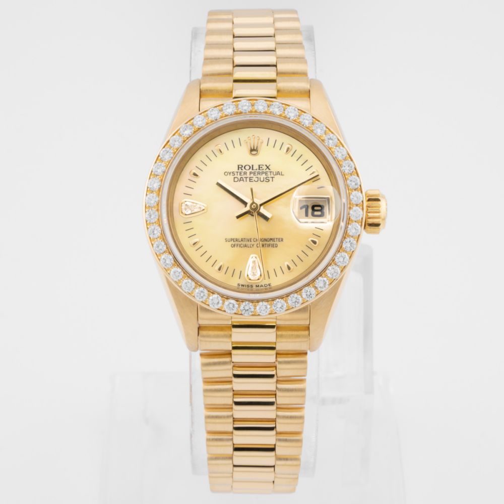 Buy Genuine Rolex Lady-Datejust 26 69138 - Yellow Mother of Pearl