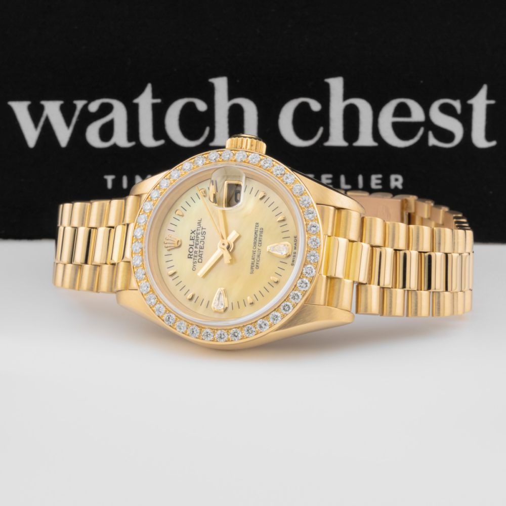 Buy Genuine Rolex Lady-Datejust 26 69138 - Yellow Mother of Pearl